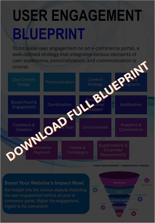 User engagement cover page
